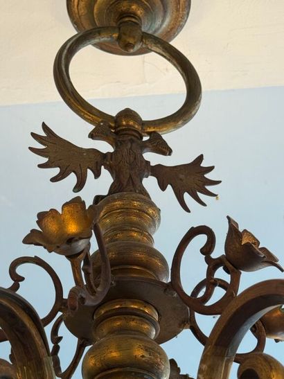 Lustre hollandais à six bras de lumière en...