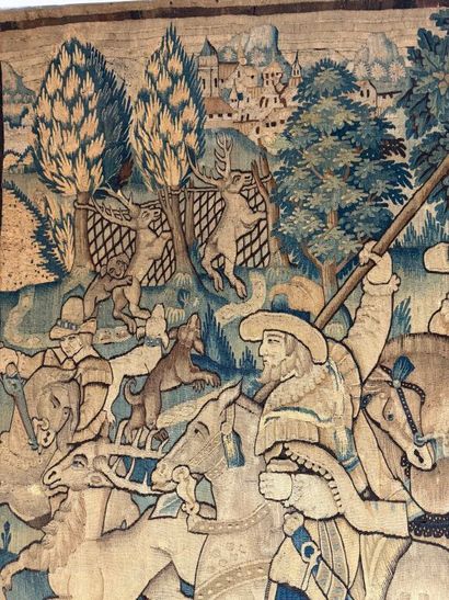 AUDENARDE (Flanders).
Deer hunting scene
Wool...