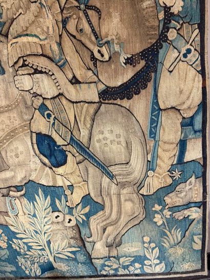AUDENARDE (Flanders).
Deer hunting scene
Wool...
