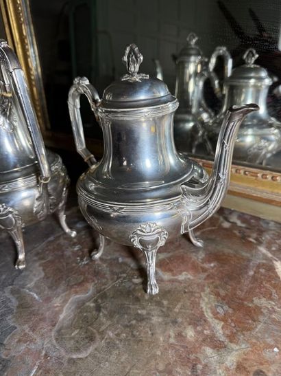 925 ‰ silver tea and coffee service with...