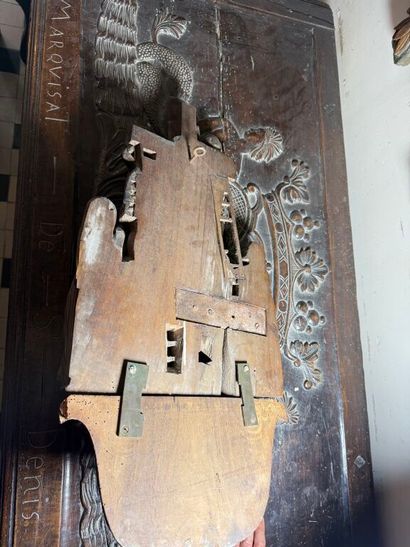 Descent from the Cross in wood carved in...
