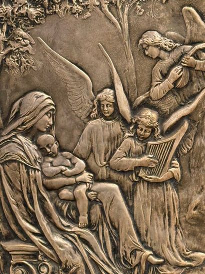 * Arthur SAMBON (1867-1947).
Hymne à la Vierge.
Plaque...