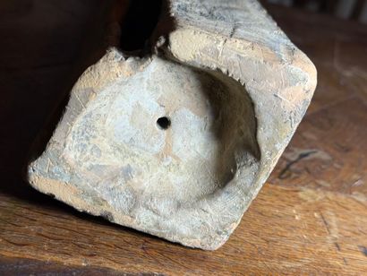 Decorative element in probably Italian earthenware...