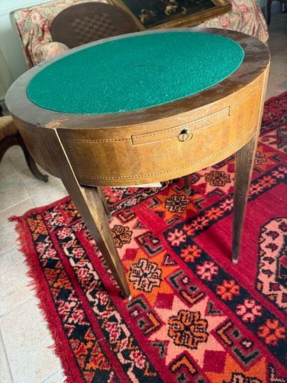 Table à jeux bouillotte (hot-water bottle...