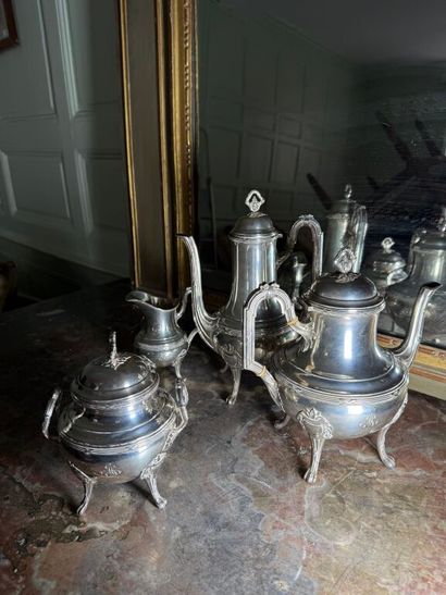925 ‰ silver tea and coffee service with...