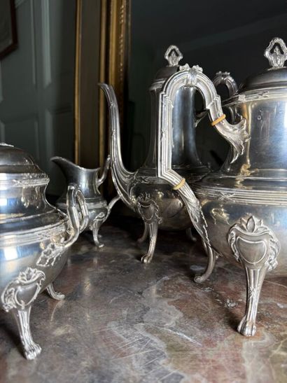 925 ‰ silver tea and coffee service with...