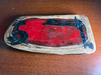 Poterie du Colombier. 
Small polychrome earthenware...
