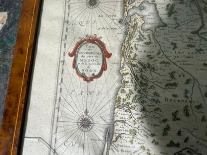 Guiliel BLAEU. 
Engraved and colored map...