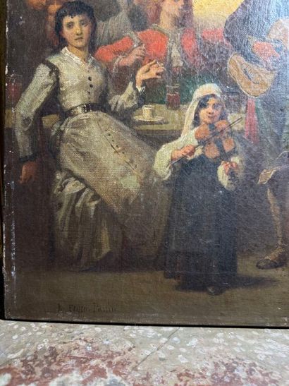 Auguste FEYEN-PERRIN (1826-1888).
La Troupe...