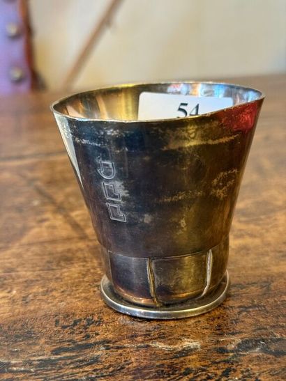 Delightful Art Deco kettledrum in 925‰ silver,...