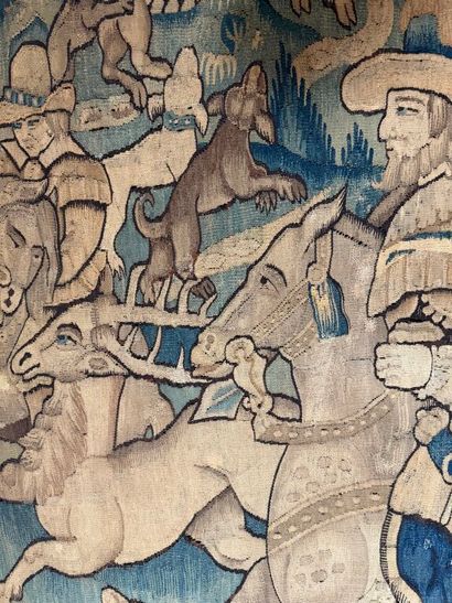 AUDENARDE (Flanders).
Deer hunting scene
Wool...