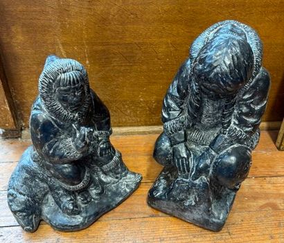 * ART INUIT. Ensemble de deux importants...