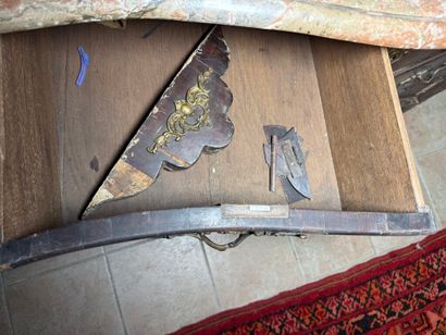 An important chest of drawers with a curved...
