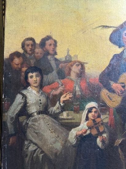 Auguste FEYEN-PERRIN (1826-1888).
La Troupe...