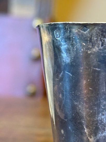Delightful Art Deco kettledrum in 925‰ silver,...