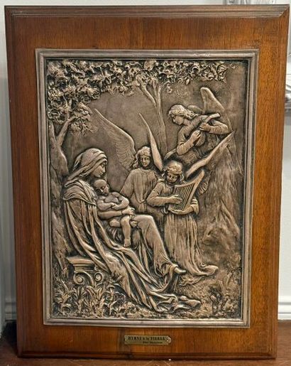 * Arthur SAMBON (1867-1947).
Hymne à la Vierge.
Plaque...