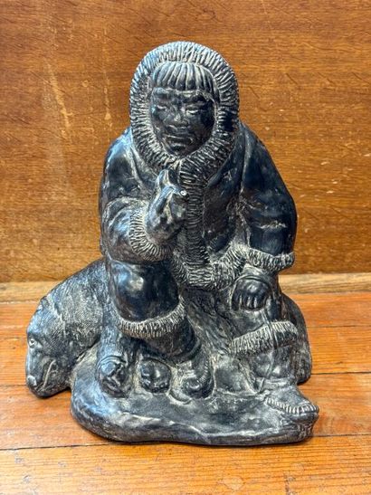 * ART INUIT. Ensemble de deux importants...