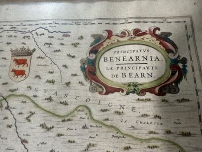 Guiliel BLAEU. 
Engraved and colored map...