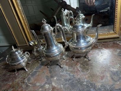 925 ‰ silver tea and coffee service with...