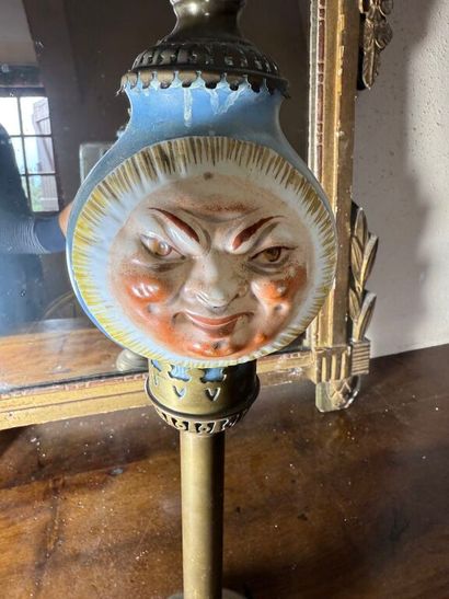 Ancienne lampe photophore double face en...
