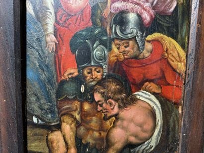 Flemish school, circa 1600. 
Roman soldiers...