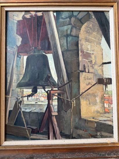 Dante ANTONINI (1914-1985). 
Clocher de Ciboure...