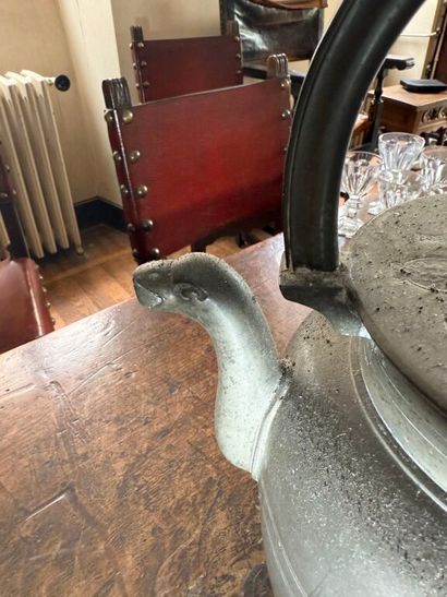 Strong pewter set from the 18th to the 20th...
