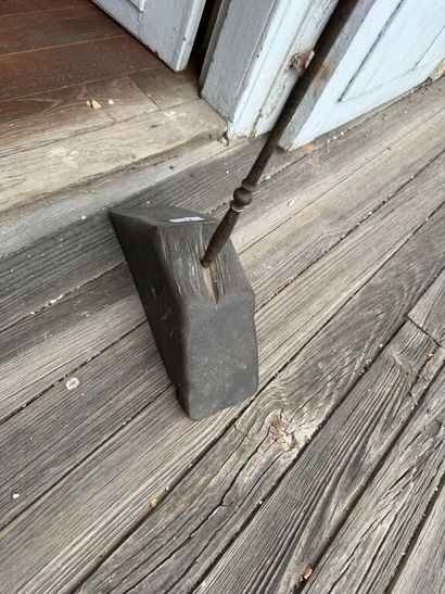 Sheet metal steeple rooster mounted on a...