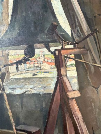 Dante ANTONINI (1914-1985). 
Clocher de Ciboure...