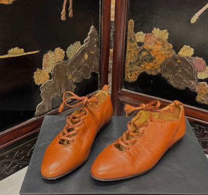 HERMES Paris (Made in Italy) 
Paire de chaussures...