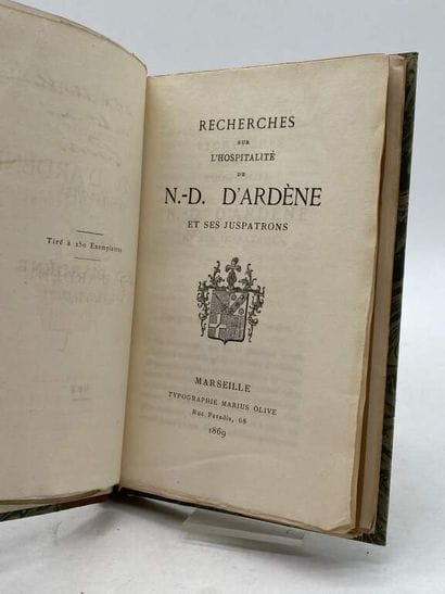 REY, Gonzague de. Recherches sur l'hospitalité...