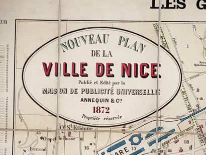 [PLAN]. Nouveau plan de la ville de Nice.
Edité...
