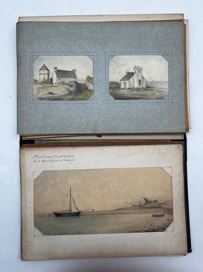 FRENCH ECOLE (19th century). Booklet of 25...