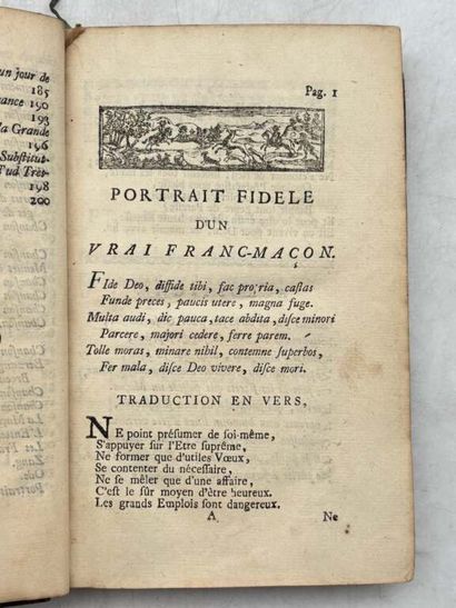 [FREEMASONRY]. Recueil de chansons, des Francs-Maçons....