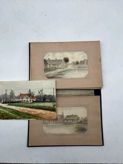 FRENCH ECOLE (19th century). Notebook of...