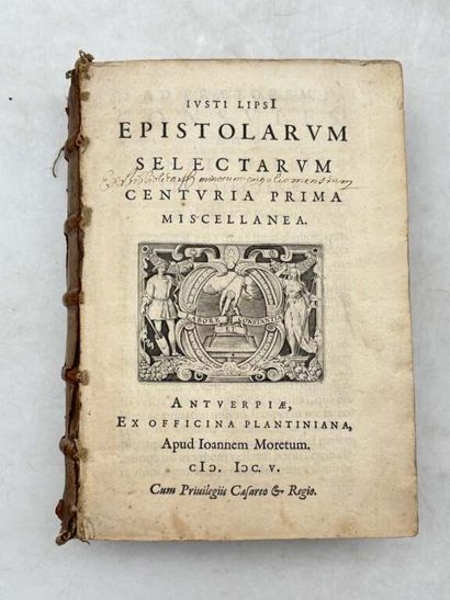 LIPSE, Juste. Epistolarum selectarum Centuria...