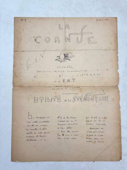 [PRESSE SATIRIQUE]. GUGUSSE. La Cornue. Journal...
