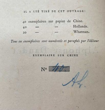 DAUDET, Alphonse. 7 novels and plays by Alphonse...