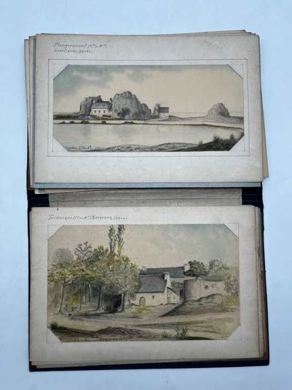 FRENCH ECOLE (19th century). Booklet of 46...