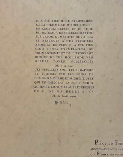 [LEPAPE, Georges]. Feuillets d'Art, n°1.
Édité...