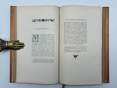 LA BRUYÈRE, Jean de. Les Caractères ou Les...