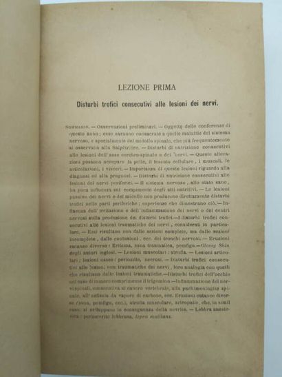 CHARCOT, Jean-Martin. Lezioni sulle malattie...