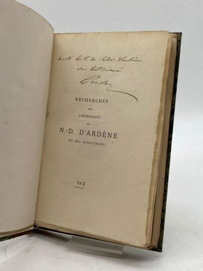 REY, Gonzague de. Recherches sur l'hospitalité...