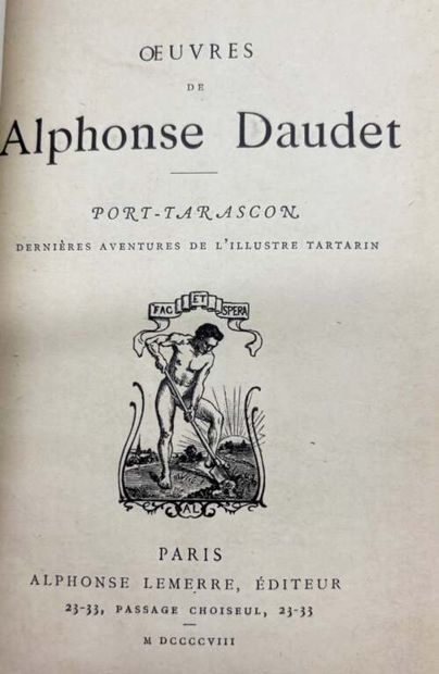 DAUDET, Alphonse. 7 novels and plays by Alphonse...