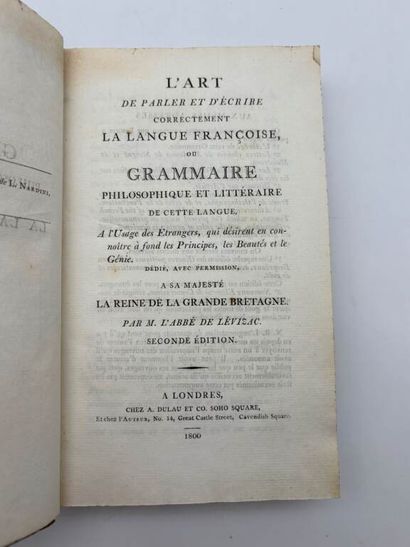 LÉVIZAC, Jean-Pons-Victor Lecoutz de. Grammaire...