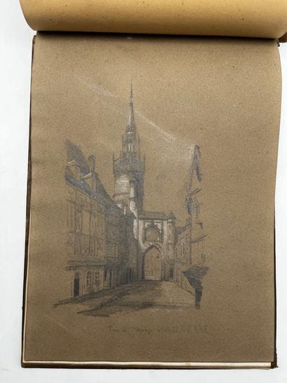 FRENCH ECOLE (19th century). Booklet of 42...