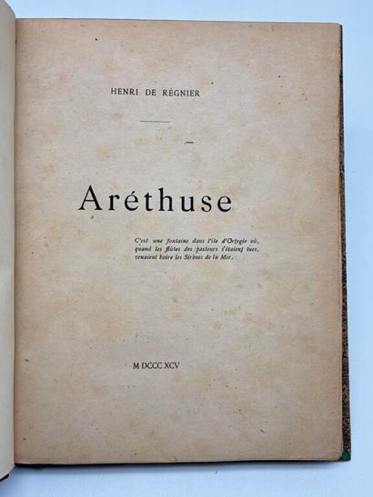 RÉGNIER, Henri de. Aréthuse.

Paris, Librairie...