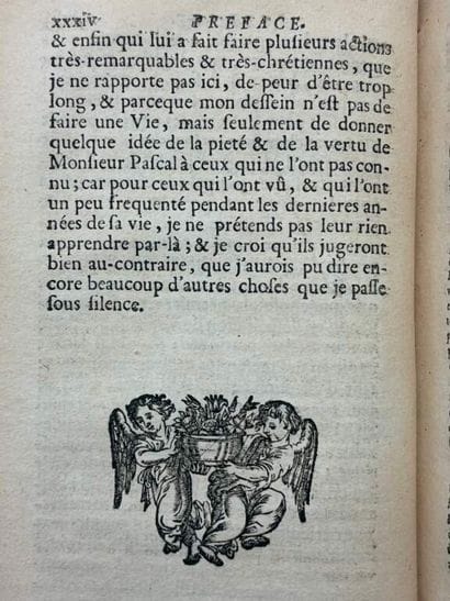 PASCAL, Blaise. Pensées de M. Pascal sur...