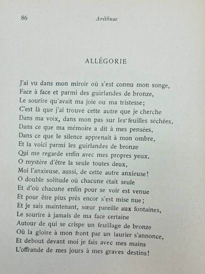 RÉGNIER, Henri de. Aréthuse.

Paris, Librairie...