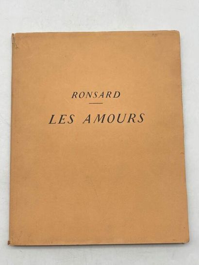 RONSARD, Pierre de. Les Amours.
Edité à Paris...